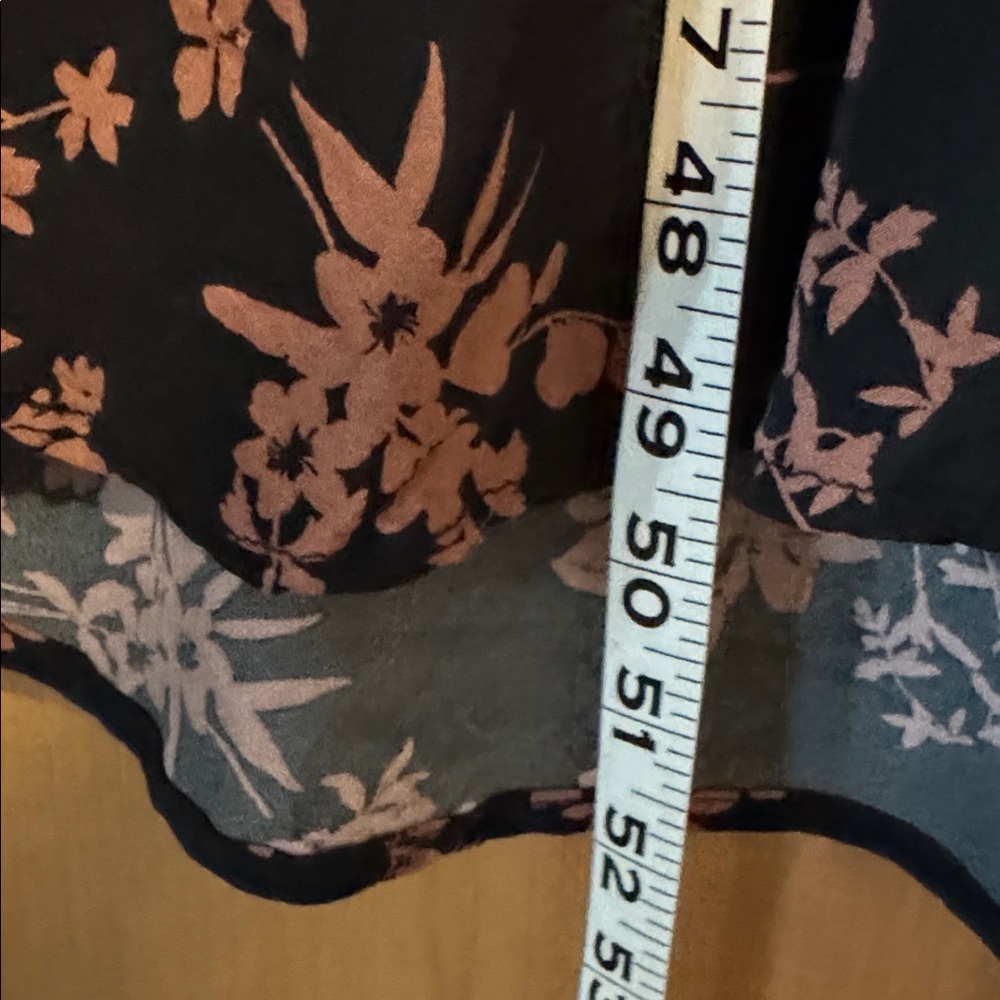 EUC A new day floral Maxi dress Womens M puff sleeve mermaid V Neck career Work - Picture 13 of 13